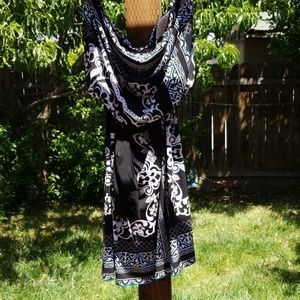 Strapless print mini